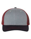 Load image into Gallery viewer, Heather Grey/ Cardinal/ Navy Richardson 112
