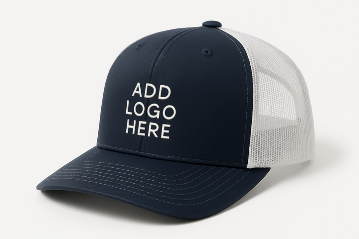 richardson trucker hat with add logo here